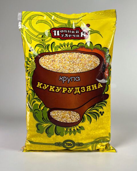 Крупа кукурудзяна фасована ТМ ПОВНИЙ ГЛЕЧИК,700 гр